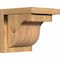 Ekena Millwork Del Monte Smooth Corbel w/Backplate, Western Red Cedar, 7 1/2"W x 8"D x 8"H COR08X08X08DEL01SWR - alternate 1